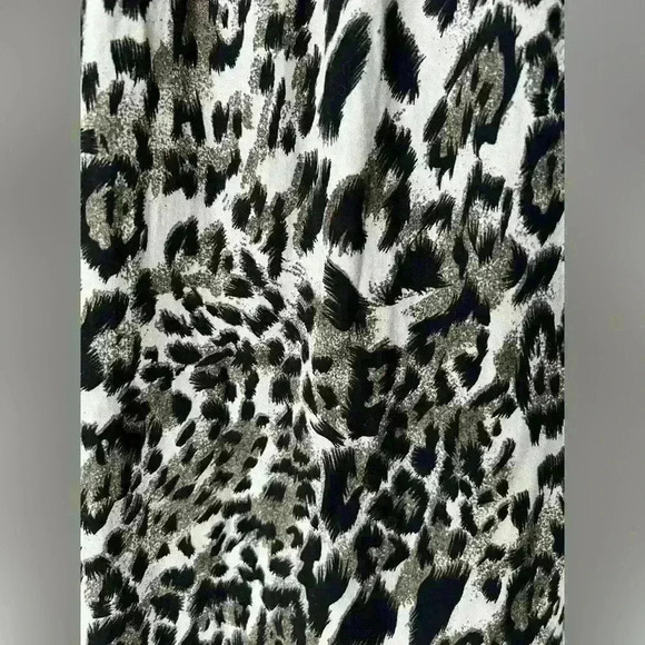 Suzy Shier Womens Brown Leopard Animal Print Summer Coastal Midi Skirt XS - Picture 3 of 8